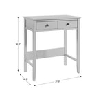 Wynmist Solid Wood Console Table with 2 Drawers