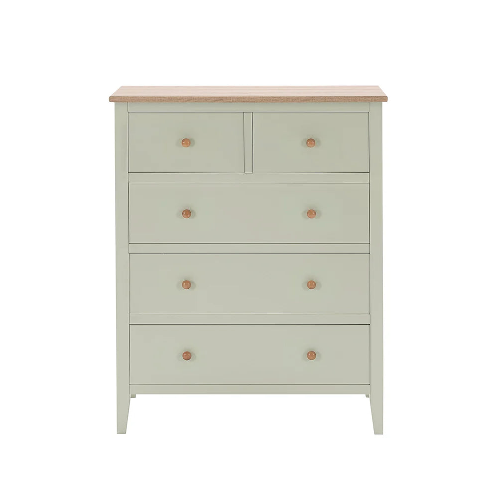 Wynmist Solid Wood 5-Drawer Chest | Mamta Handicraft