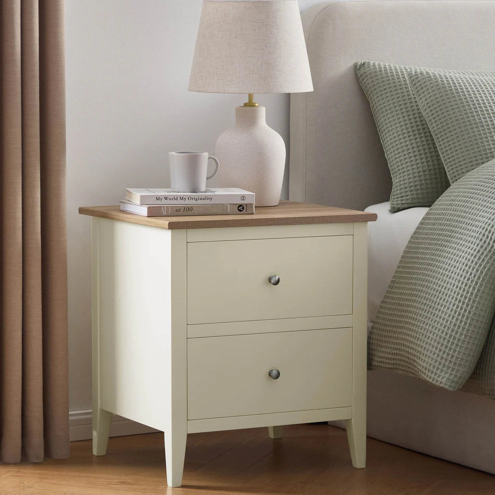 Wynmist Solid Wood 2-Drawer Bedside Table | Mamta Handicraft