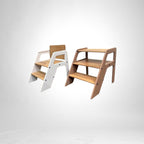 Solid Wood Kids 2-in-1 Step Stool and Chair | Mamta Handicraft