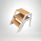 Solid Wood Kids 2-in-1 Step Stool and Chair | Mamta Handicraft