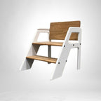 Solid Wood Kids 2-in-1 Step Stool and Chair | Mamta Handicraft
