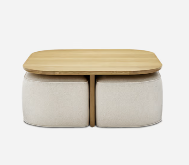Millie Nesting Square Coffee Table Lifestyle | Mamta Handicraft
