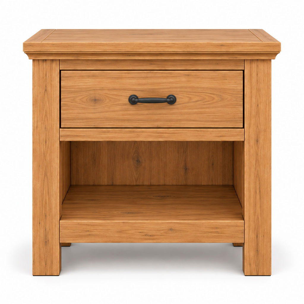 Spain Teak Wood Bed Side End Table