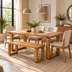 Spain Teak Wood Dining Bench
