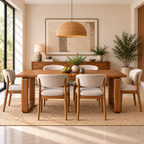 Spain Teak Wood Dining Table 6 Seater