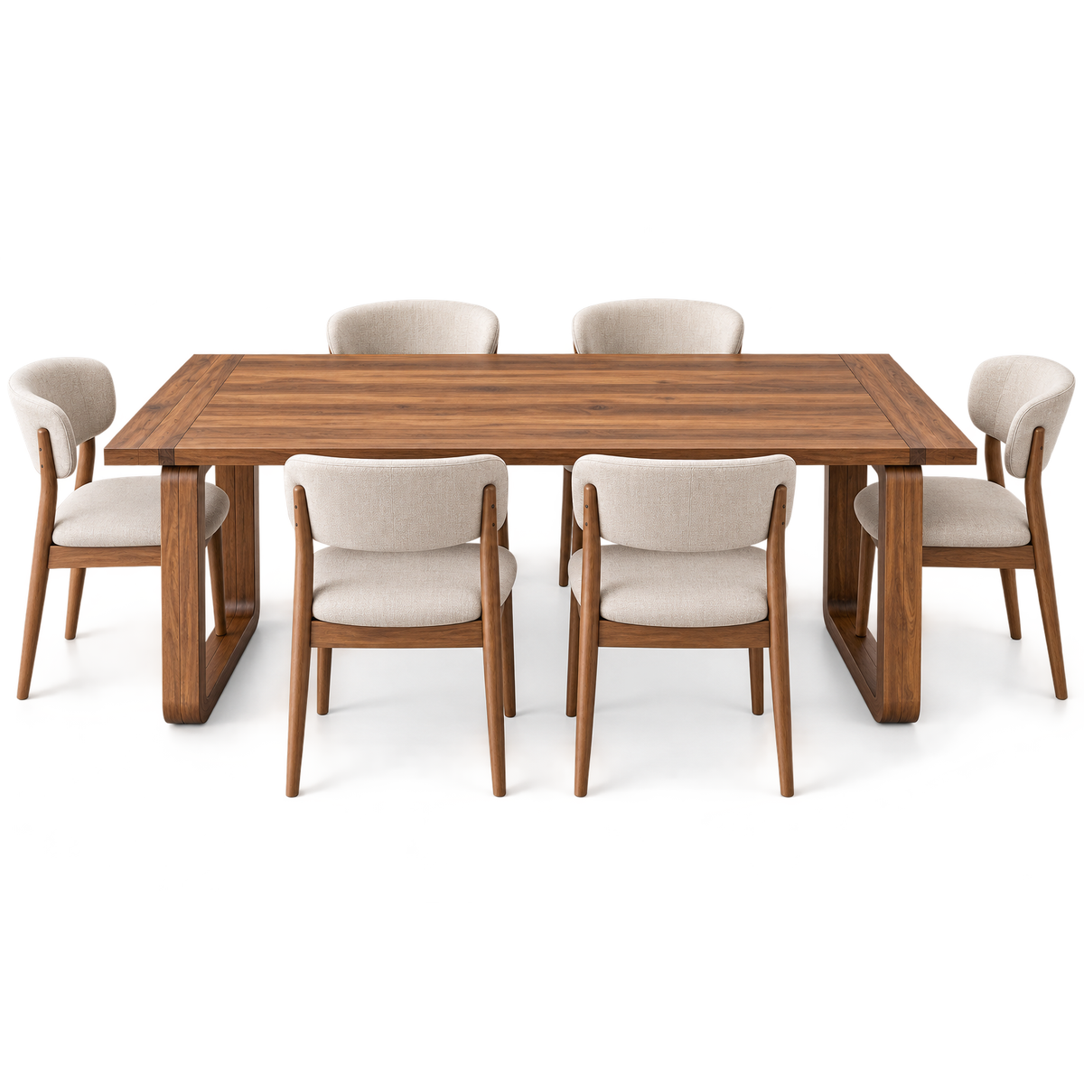 Spain Teak Wood Dining Table 6 Seater