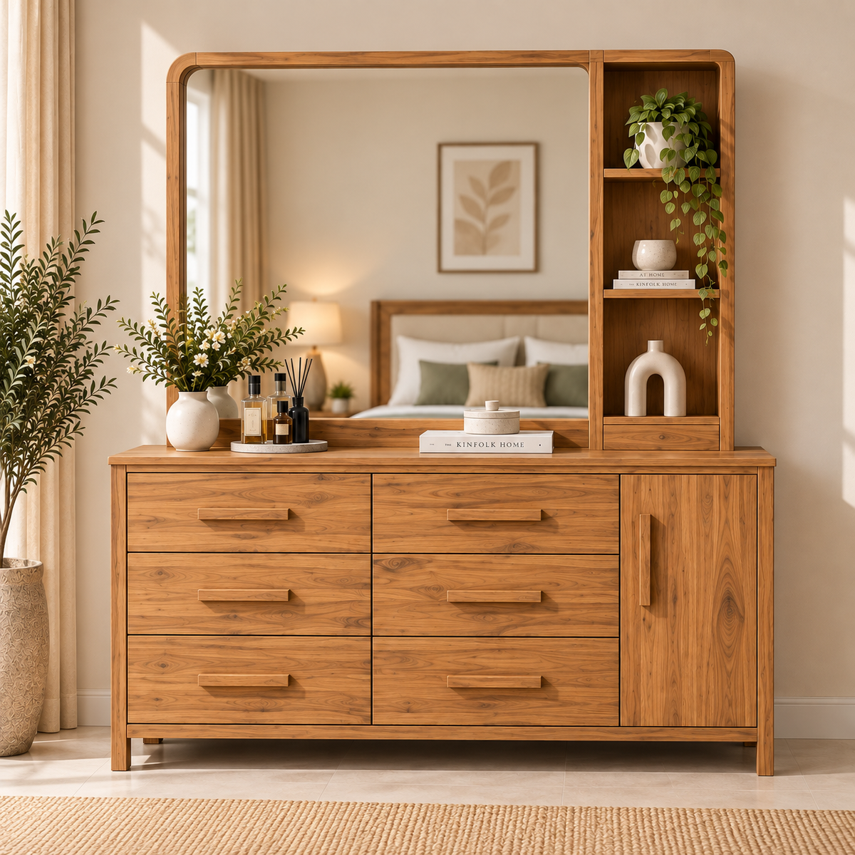 Spain Teak Wood Large Dresser