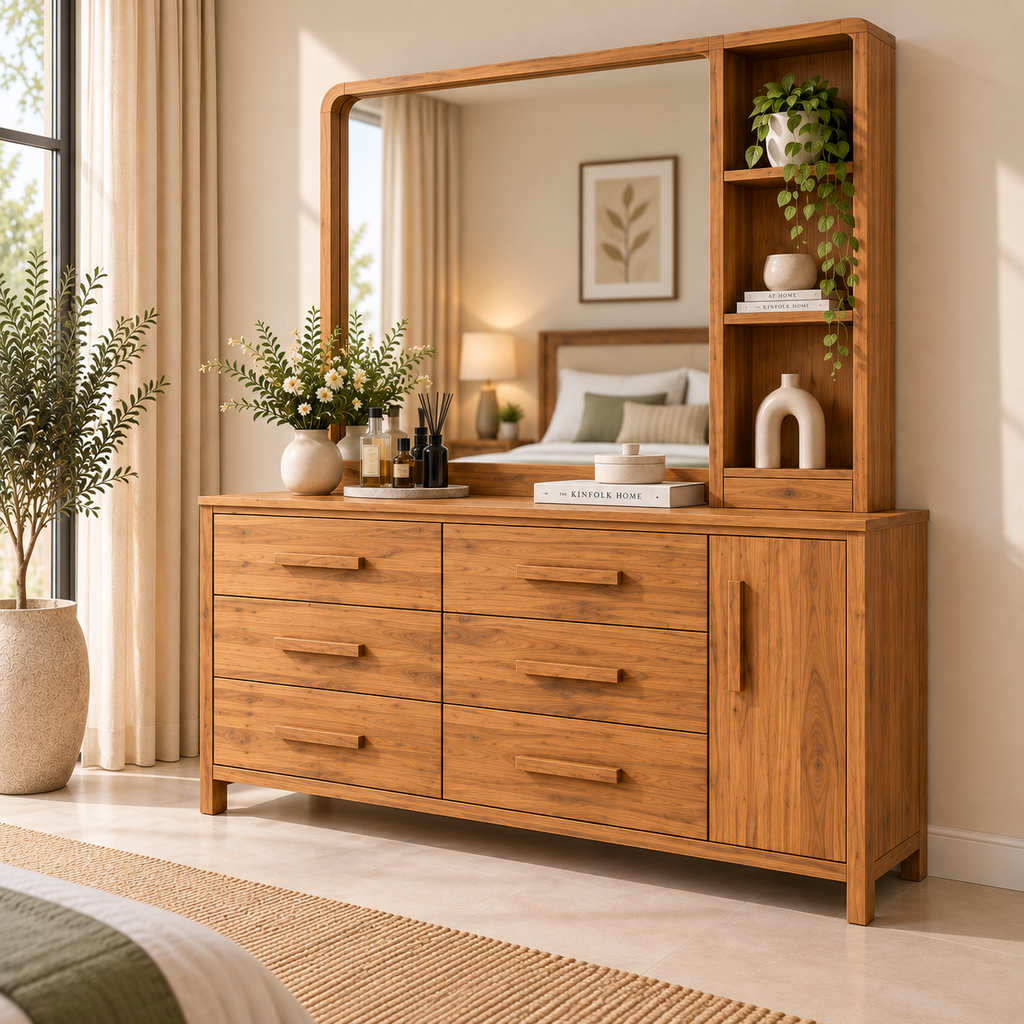 Spain Teak Wood Large Dresser
