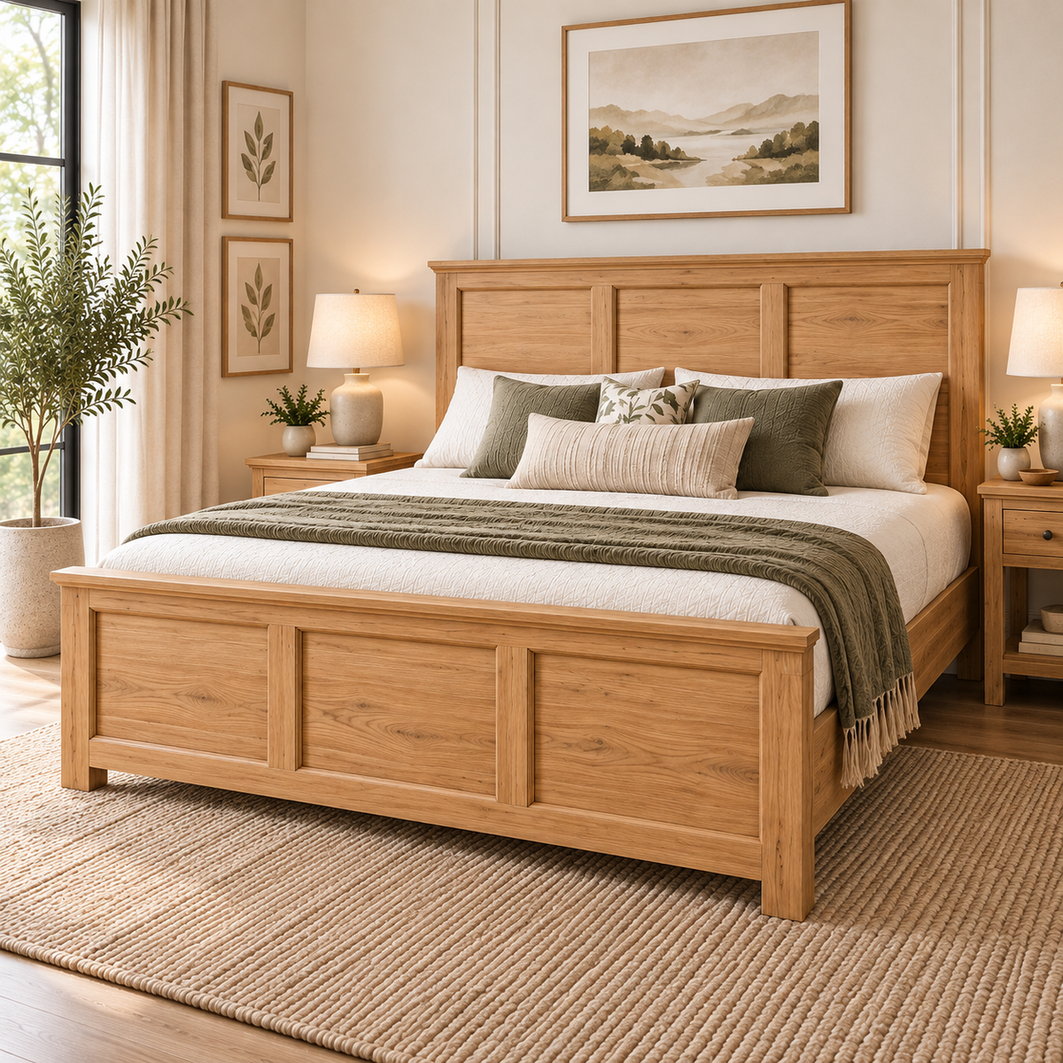 Spain Teak Wood NS Bed