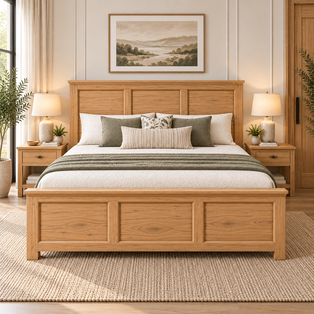 Spain Teak Wood NS Bed
