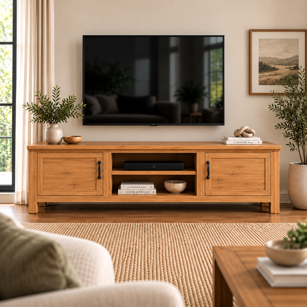 Spain Teak Wood TV Cabinet