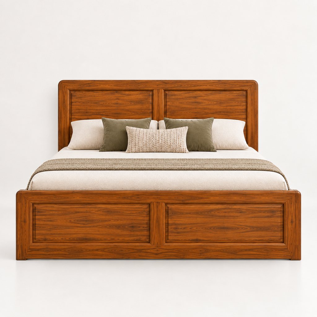 Spain Teak Wood With Hydraulic Storage Bed