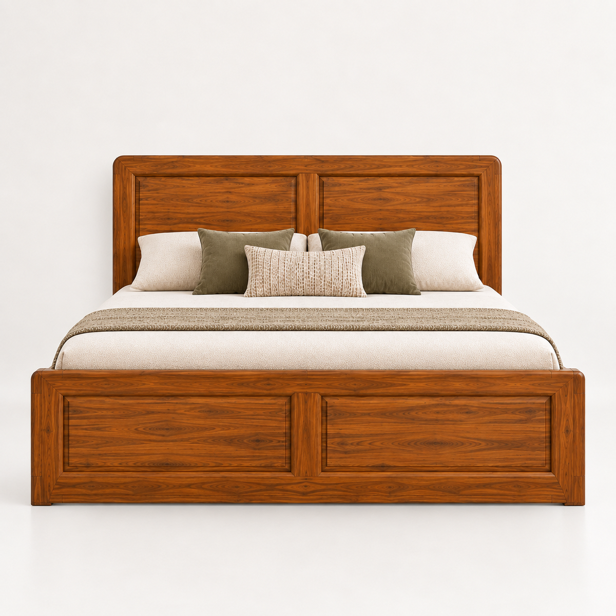 Spain Teak Wood With Hydraulic Storage Bed