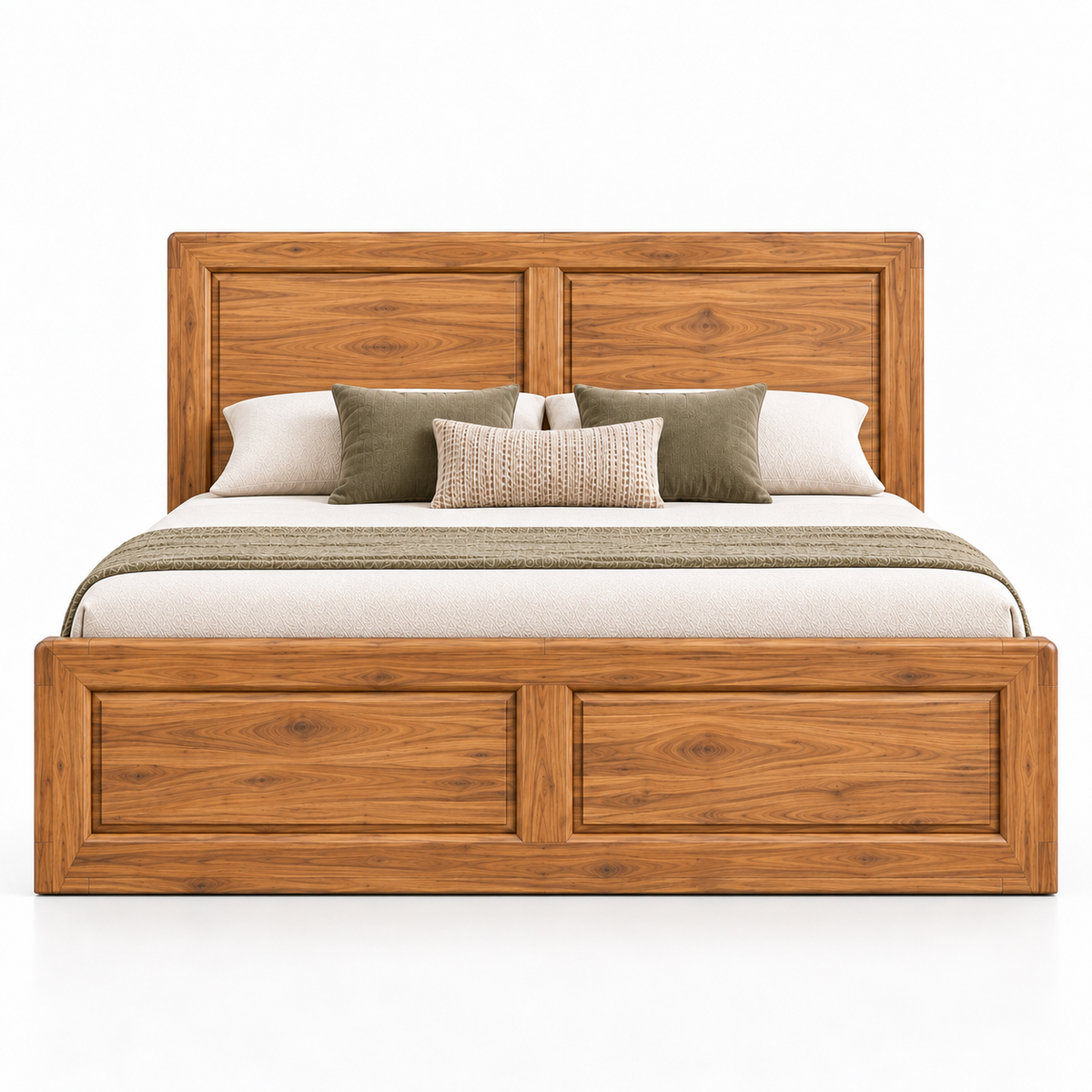 Spain Teak Wood With Hydraulic Storage Bed