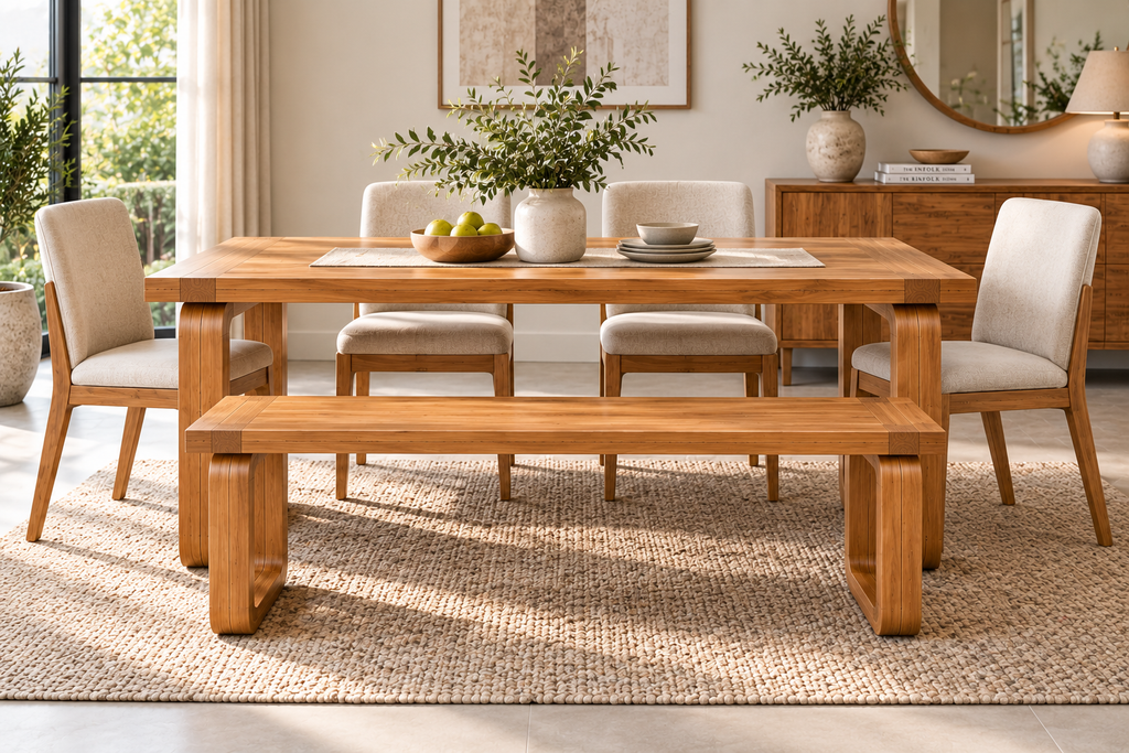 Spain Teak Wood Dining Bench