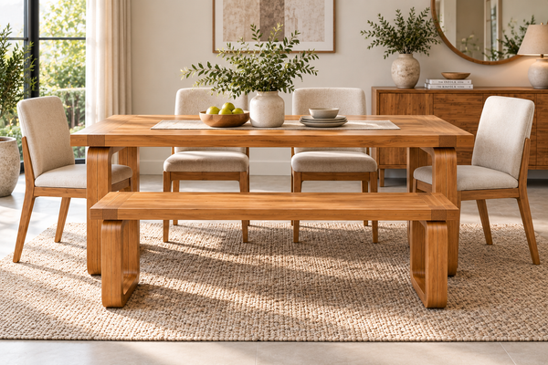 Spain Teak Wood Dining Bench