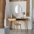 Rustic Haven Oak Study Desk with Storage | Mamta Handicraft