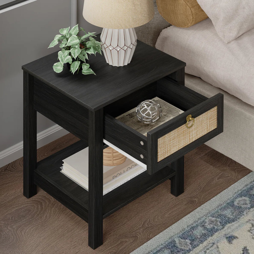 Pomodoro 23.6'' Tall 1 - Drawer Nightstand (Set of 2)
