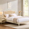 Solid Wood Annecy Rattan Bed Frame | Mamta Handicraft