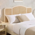 Solid Wood Annecy Rattan Bed Frame | Mamta Handicraft