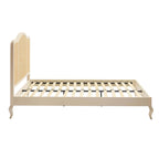 Solid Wood Annecy Rattan Bed Frame | Mamta Handicraft
