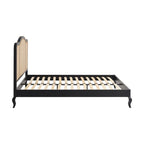 Solid Wood Annecy Rattan Bed Frame | Mamta Handicraft