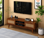 Milano Mango Wood TV Cabinet Teak Finish | Mamta Handicraft