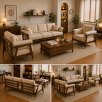 Milano Italian Sofa Set Upholstery Detail | Mamta Handicraft