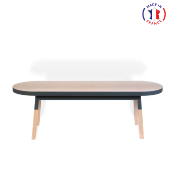 Egee - Bed bench end 140 cm, 100% solid ash