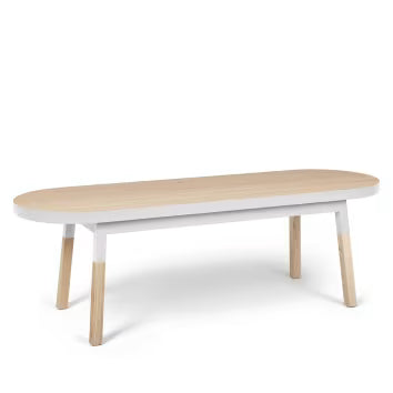 Egee - Bed bench end 140 cm, 100% solid ash