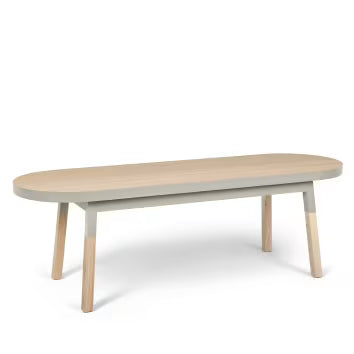 Egee - Bed bench end 140 cm, 100% solid ash