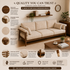 Milano Luxury Italian 3 Seater Sofa Living Room | Mamta Handicraft