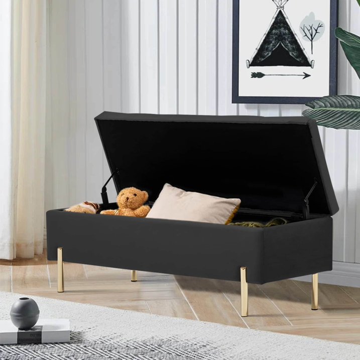 Andeworld End Of Bed Storage Bench,ottoman with storage for living room bedroom bench