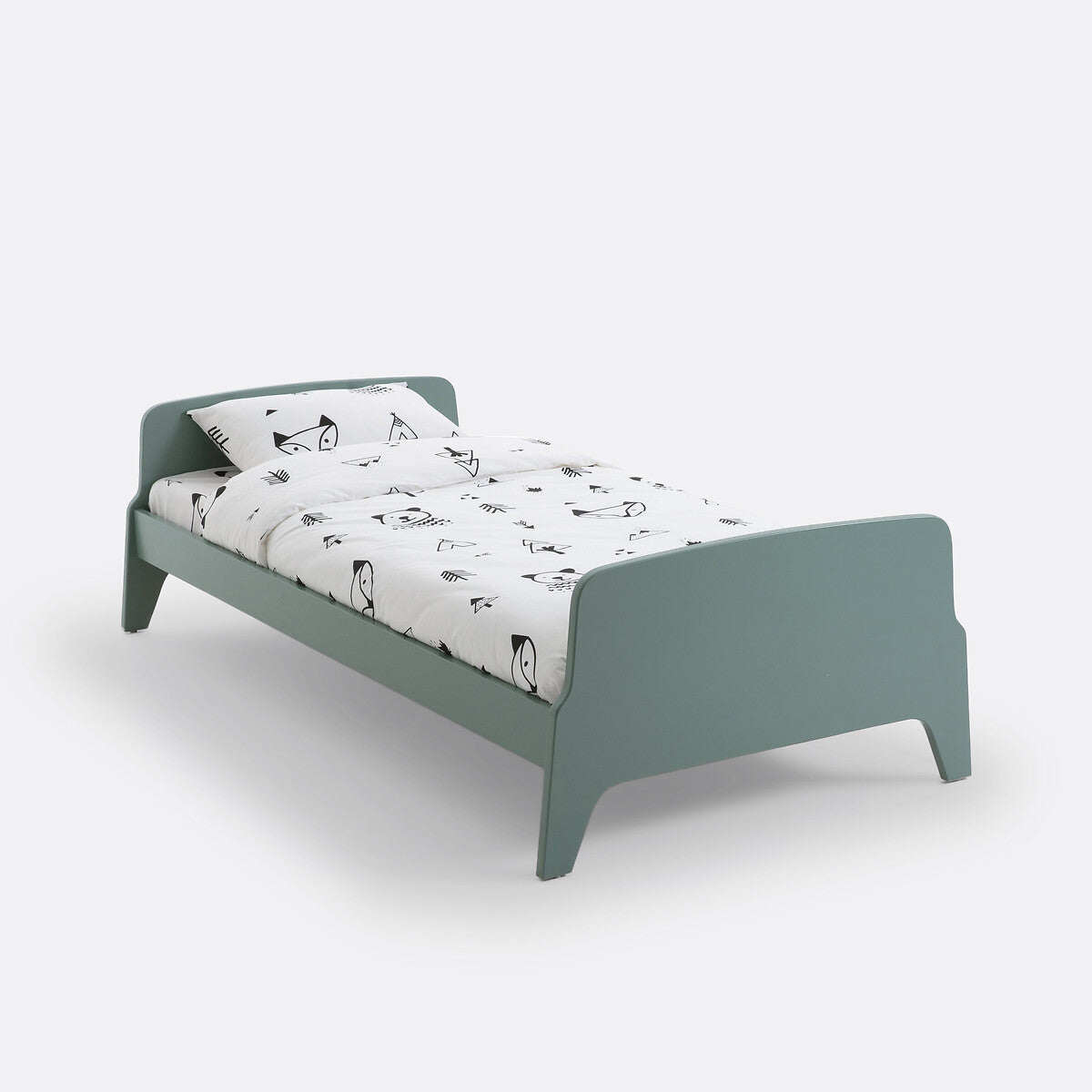 Retro vintage style bed, 1 person, Adil