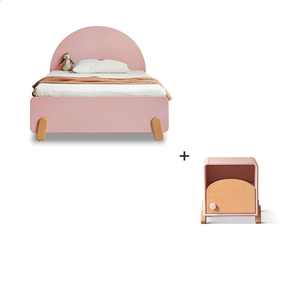 Beech solid wood Bed