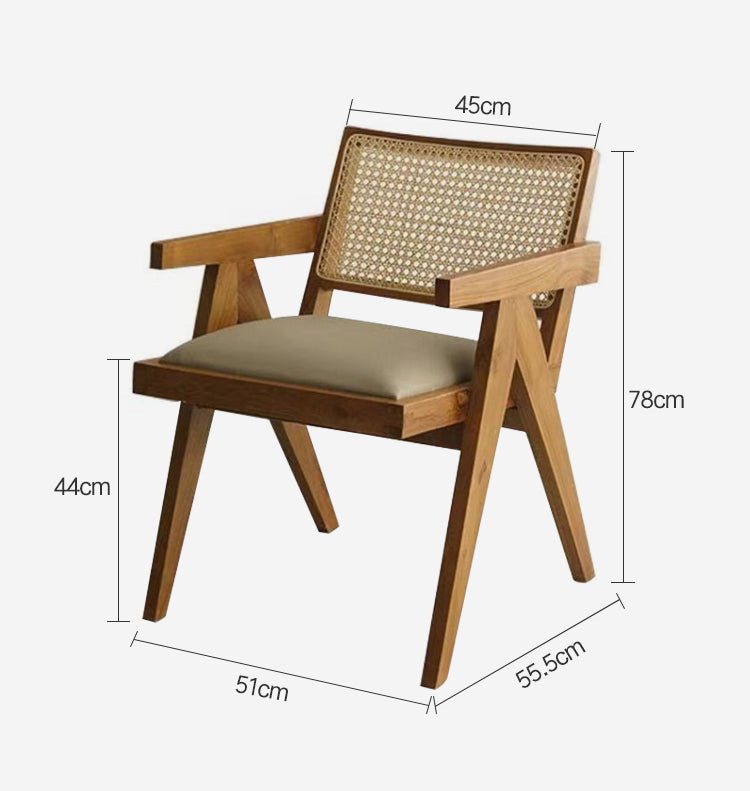 Replica Chandigarh Solid Wood Lounge Chair Set Of 2