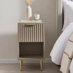 Velin Sheesham Wood 1-Drawer Nightstand | Mamta Handicraft