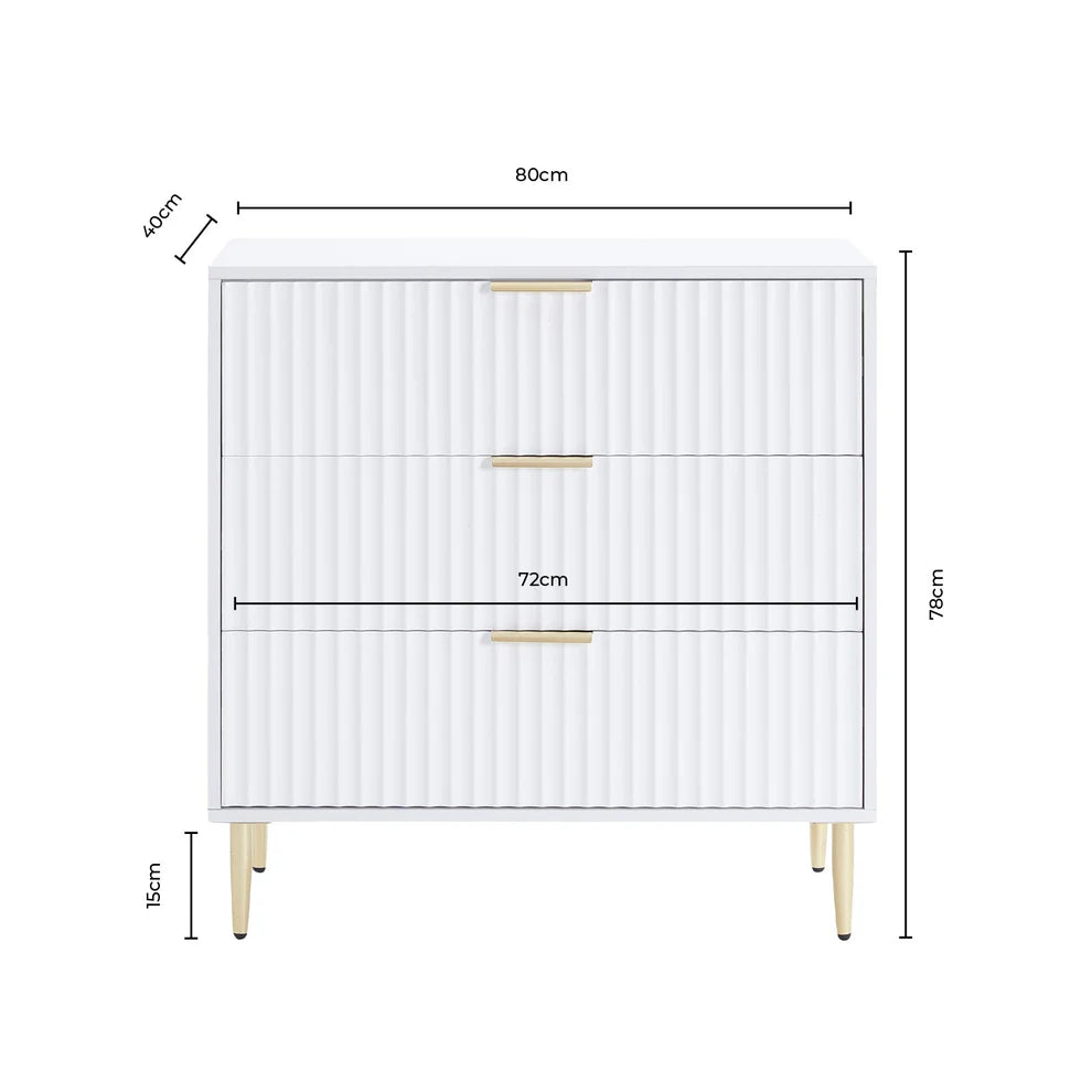 Evie 3 Drawer Chest