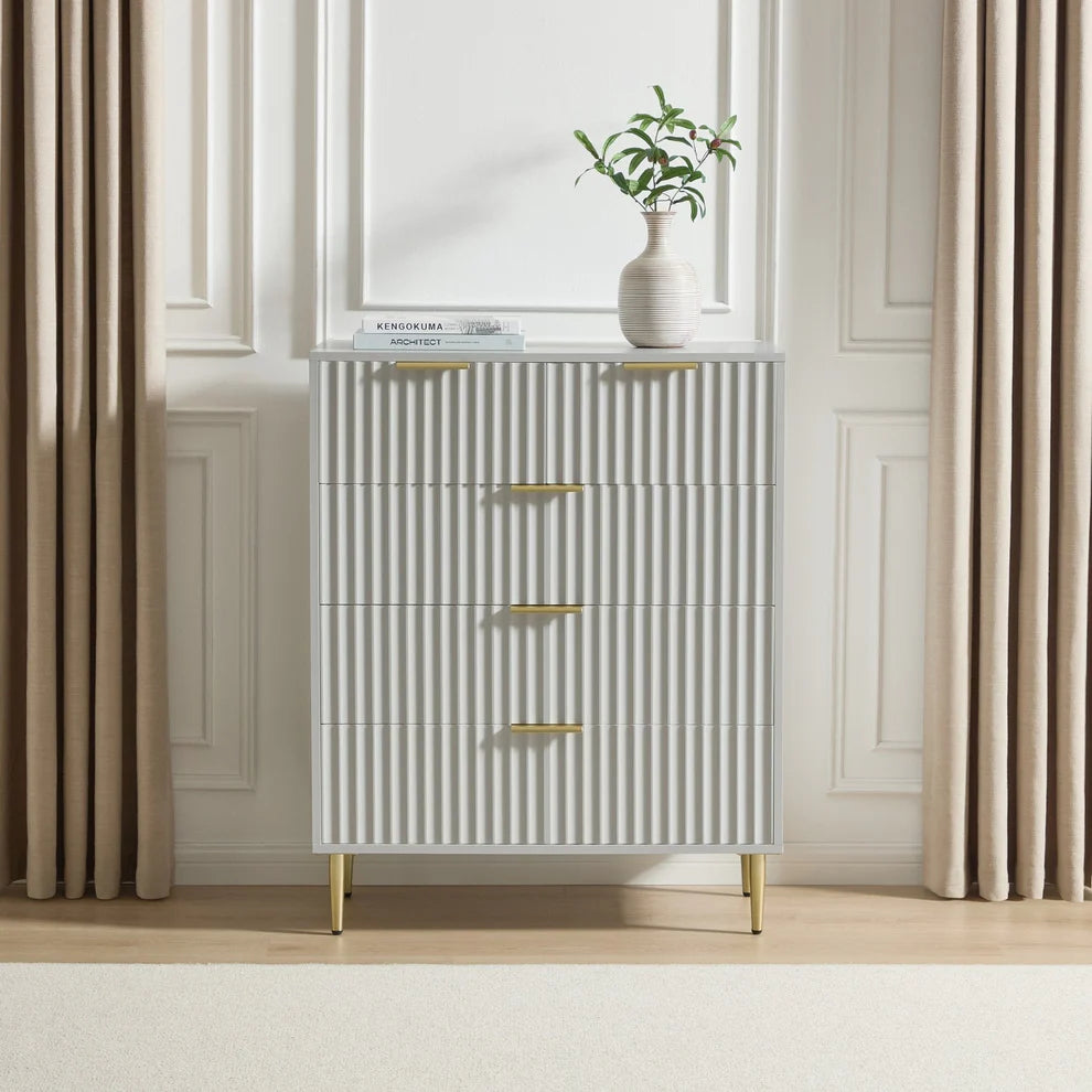 Velin Sheesham Wood 5-Drawer Chest | Mamta Handicraft