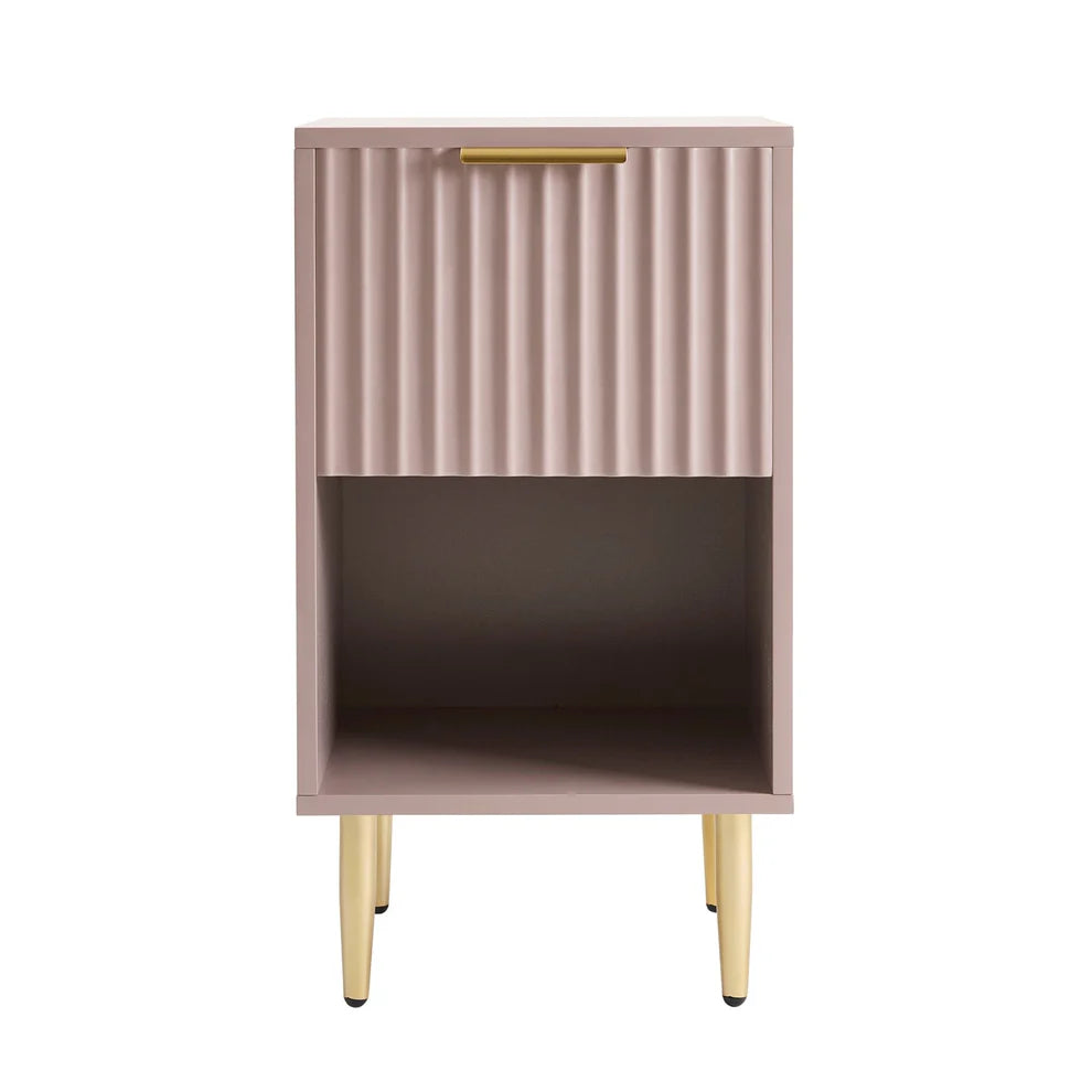 Velin Sheesham Wood 1-Drawer Nightstand | Mamta Handicraft