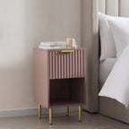 Velin Sheesham Wood 1-Drawer Nightstand | Mamta Handicraft