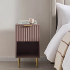 Velin Sheesham Wood 1-Drawer Nightstand | Mamta Handicraft