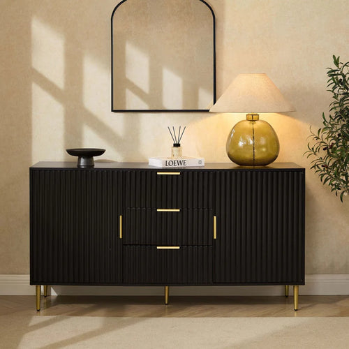 {"alt" => "Evie Sideboard with Drawers - Black"}