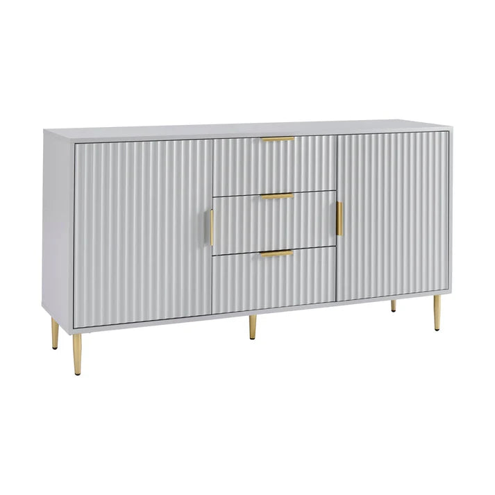 Evie Sideboard with Drawers - Black