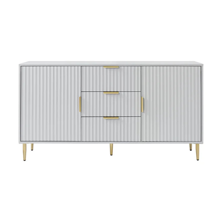 Evie Sideboard with Drawers - Black