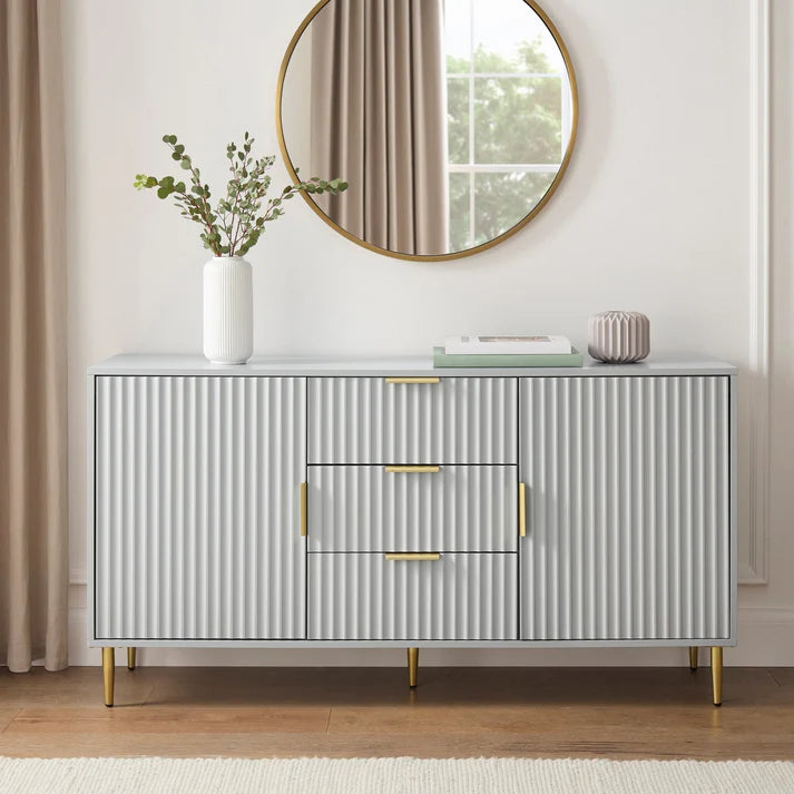 Evie Sideboard with Drawers - Black