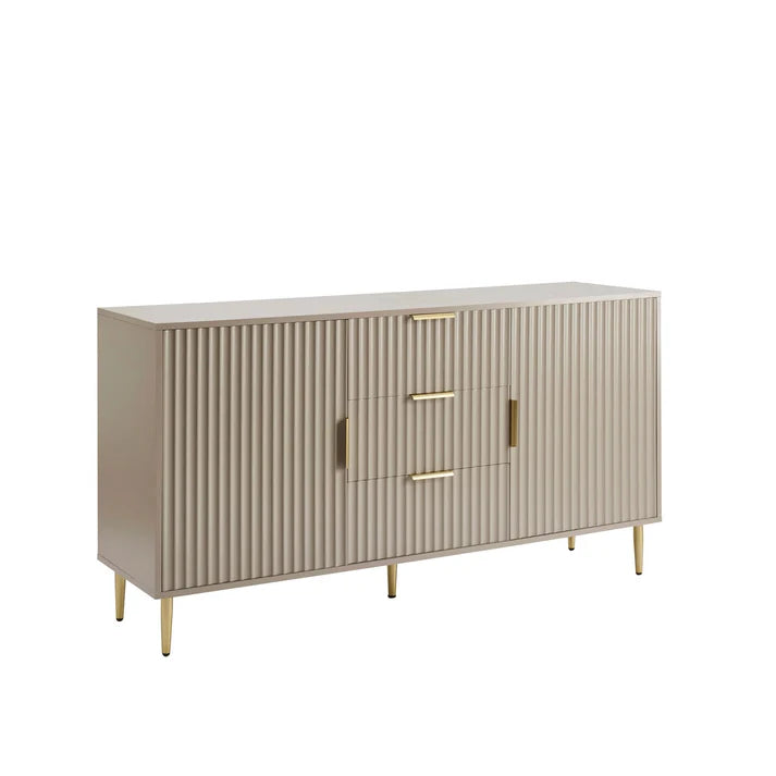 Evie Sideboard with Drawers - Black