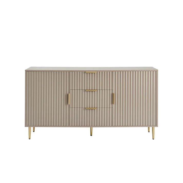 Evie Sideboard with Drawers - Black