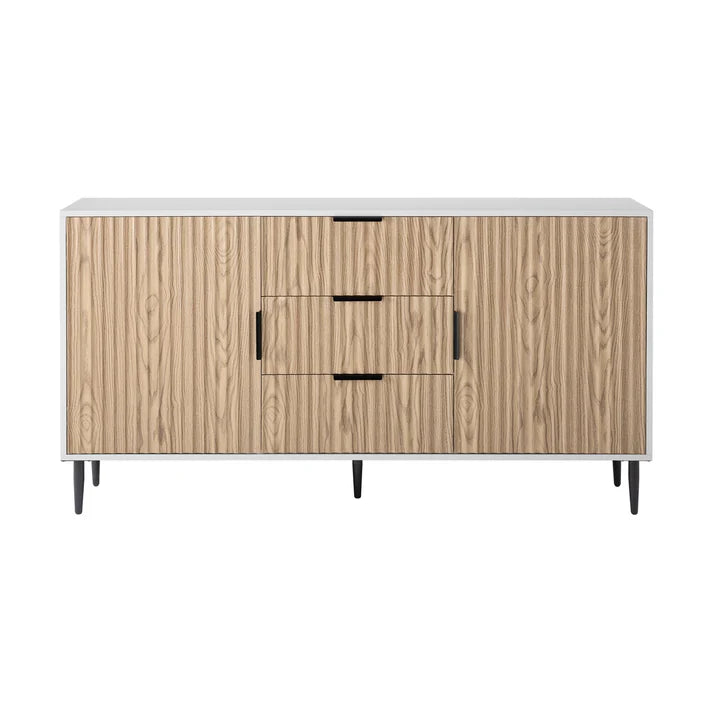 Evie Sideboard with Drawers - Black